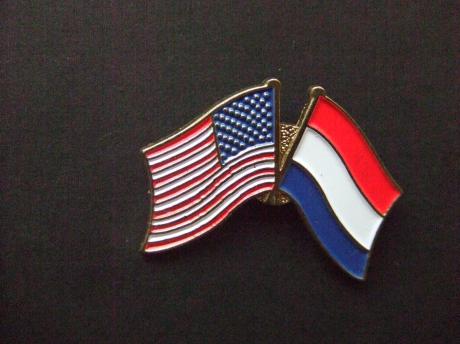 Amerika- Nederland vlag open stuk